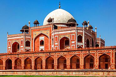 Humayun's Tomb famous tourist attraction destination. Delhi, India, Asia