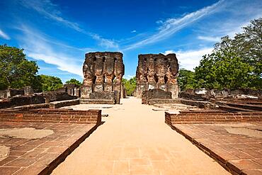 Ancient Royal Palace ruins Pollonaruwa, Sri Lanka, Asia