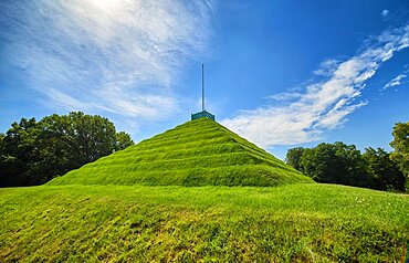 Land pyramid, Branitz Park, Prince Pueckler Park, Cottbus, Brandenburg, Germany, Europe