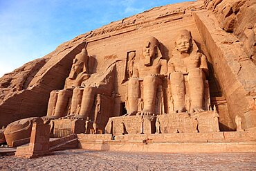 Abu Simbel, also Abu Simbal, Ebsambul or Isambul, temple of Ramses II Upper Egypt, Egypt, Africa