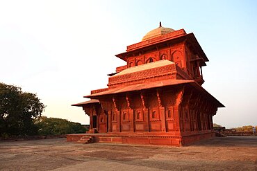 State of Uttar Pradesh, Fatehpur Sikri, in the palace complex, house of Birbal, Birbals house, Birbal Bhavan, India, Asia