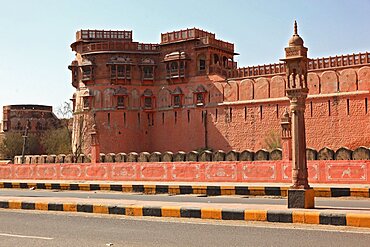 Rajasthan, the exterior of Junagarh Fort in Bikaner, North India, India, Asia