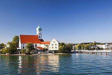 Church of St. George, Wasserburg, lake constance Bavaria, Germany, Europe