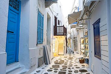 The white washed old town of Horta, Mykonos, Greece, Europe