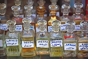 Old town of Doha, dealer for fragrance essences, Qatar, Qatar, Asia