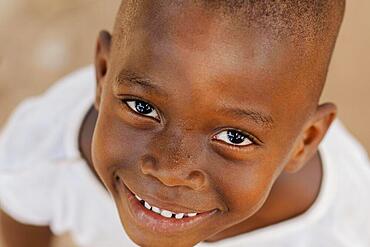 close up smiley african kid