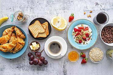 delicious breakfast meal assortment