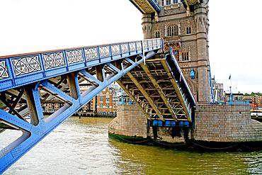 Opening Tower Bridge, London, England, United Kingdom, Europe