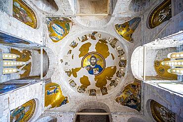 Byzantine sacred building, Daphni Monastery, Dafni, near Athens, Attica, Greece, Europe