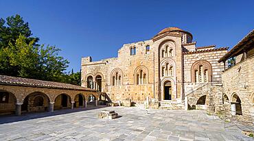 Byzantine sacred building, Daphni Monastery, Dafni, near Athens, Attica, Greece, Europe