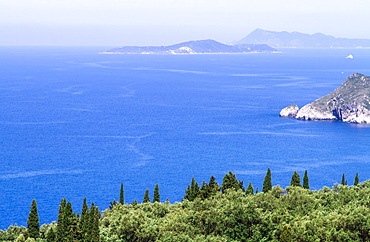 Coast near Agios Georgios, Corfu, Greece, Europe