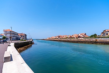 Capbreton village on the coast of the French Basque Country, holiday village, France, Europe