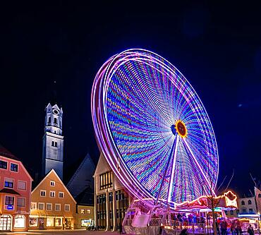 SCHROBENHAUSEN, GERMANY, MARCH 25: Historic ferris wheel in the city of Schrobenhausen, Germany on March 25, 2022