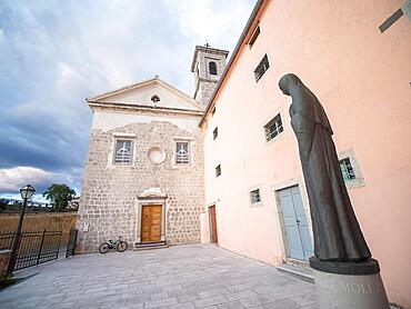 Church of St. Mary of the Angels and courtyard of the former Benedictine monastery, historical monastery quarter, town of Krk, island of Krk, Kvarner Gulf Bay, Croatia, Europe