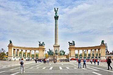 Heroes Square, Budapest, Hungary, Europe