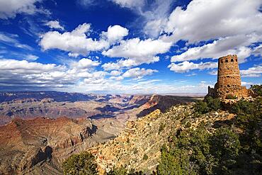 Desert View Observation Tower, South Rim, Grand Canyon National Park, Arizona, USA, North America