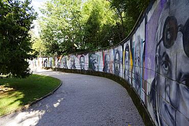 Graffiti, Wall of Fame, Opatija, Primorsko-Goranska, Croatia, Europe