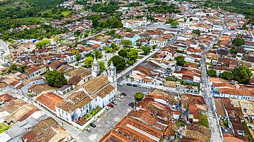 Aerial of the Unesco site Sao Cristovao, Sergipe, Brazil, South America