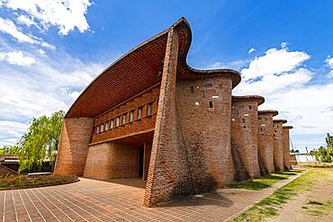 Unesco world heritage site, the work of engineer Eladio Dieste: Church of Atlantida, Uruguay, South America