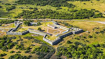 Aerial of the Fort of Santa Teresa, Santa Teresa National Park, Uruguay, South America