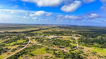 Aerial of the Fort of Santa Teresa, Santa Teresa National Park, Uruguay, South America