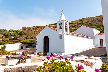 Precious flowers in the Hermitage of the Virgen de los Reyes in El Hierro, Canary Islands