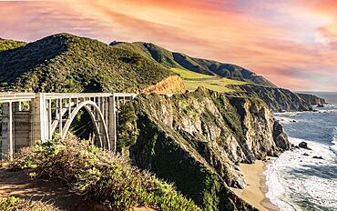 Bixby Bridge, one of the most iconic bridges in California