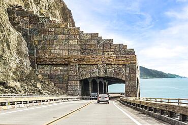 Tunnel on Highway 1 at Big Sur, California