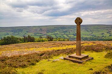 Millenium Cross Rosedale, North York Moors National Park, North Yorkshire, England, United Kingdom, Europe