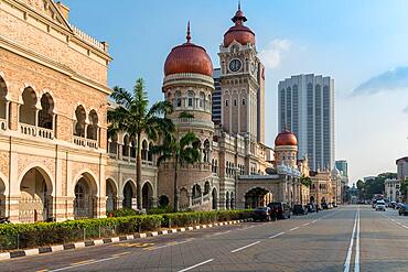 The Sultan Abdul Samad Building, build 1897 in Mughal architecture, in the historical centre of Kuala Lumpur, the capital of Malaysia