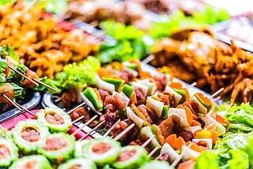 Traditional Vietnamese street food sold in Sapa in Lao Cai Province in northwest Vietnam