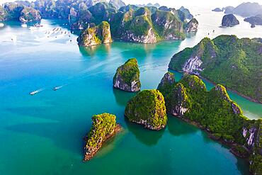 Aerial view of Ha Long Bay, Vietnam, Asia