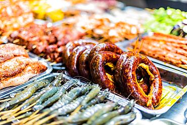 Traditional Vietnamese street food sold in Sapa in Lao Cai Province in northwest Vietnam