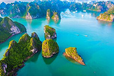 Aerial view of Ha Long Bay, Vietnam, Asia