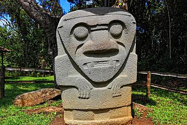 Republic of Colombia, San Augustin, Departamento Huila, archaeological site, prehistoric statues carved from lava and basalt, Colombia, South America