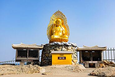 Golden Jijang Bosal Statue, Haedong Yonggungsa Temple, Busan, Gyeongsangnam-do Province