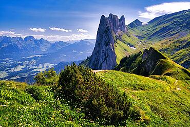 Kreuzberge, Chruezberg, in the Alpstein, Appenzell Alps, Canton St. Gallen, Switzerland, Europe