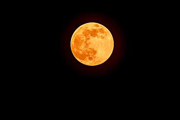 Super Full Moon over the North Sea Island of Sylt