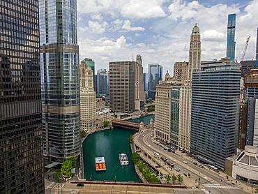 Aerial view of the Windy City, Chicago Illinois