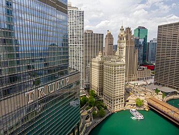 Aerial view of the Windy City, Chicago Illinois