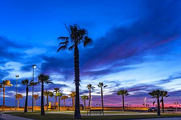 Sunset on the waterfront Conil de la Frontera, Costa de la Luz, Andalucia, Spain, Europe