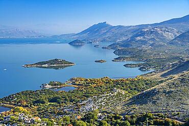 Landscape at Lake Scutari near the village of Donji Murici, Montenegro, Europe