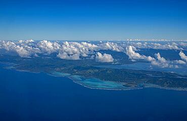 Aerial of Vanua Levu, Fiji, South Pacific, Oceania