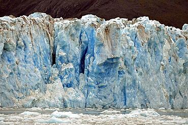 The glacier tongue calves into the Pacific, Columbia Glacier, Prince William Sound, Alaska, USA, North America