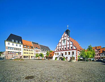 Grimma Town Hall, Market, Grimma, Saxony, Germany, Europe