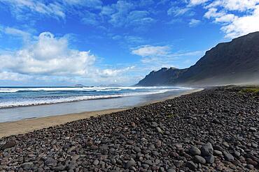 Playa de Famara, Lanzarote, Canary Islands, Spain, Europe