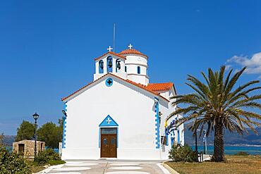 Saint Spiridon Greek Orthodox Church, Agios Spyridon, Elafonisos Town, Elafonisos, Deer Island, Laconia, Peloponnese, Ionian Islands, Ionian Sea, Greece, Europe