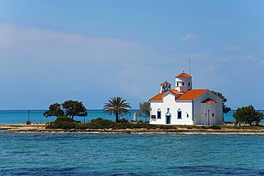 Saint Spiridon Greek Orthodox Church, Agios Spyridon, Elafonisos Town, Elafonisos, Deer Island, Laconia, Peloponnese, Ionian Islands, Ionian Sea, Greece, Europe