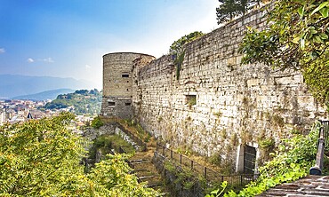 The castle in Brescia Lombardy in Italy