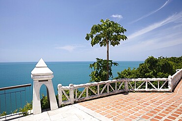 Tropical resort balcony